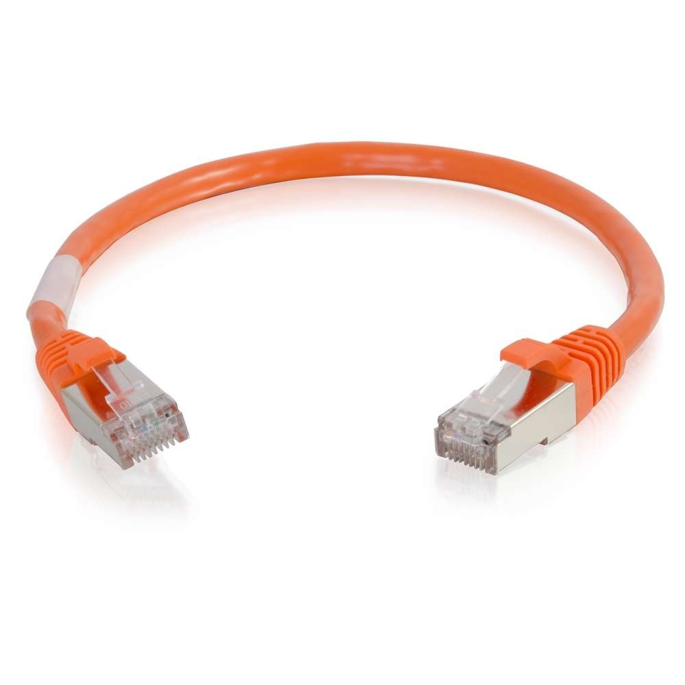 Cat6 Snagless Shielded (STP) Ethernet Network Patch Cable - Orange
