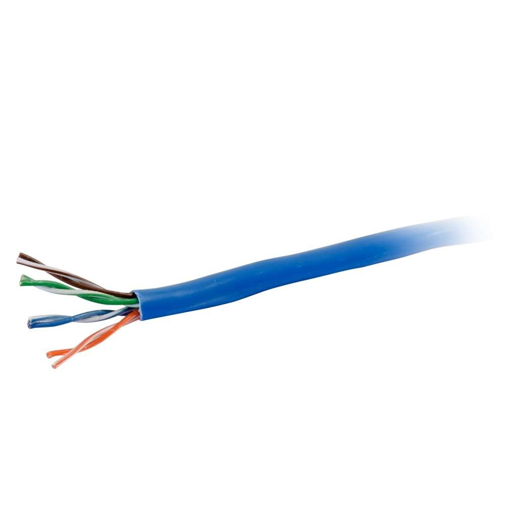 Cat6 Bulk Unshielded (UTP) Ethernet Network Cable with Solid Conductors - Riser CMR-Rated - Blue