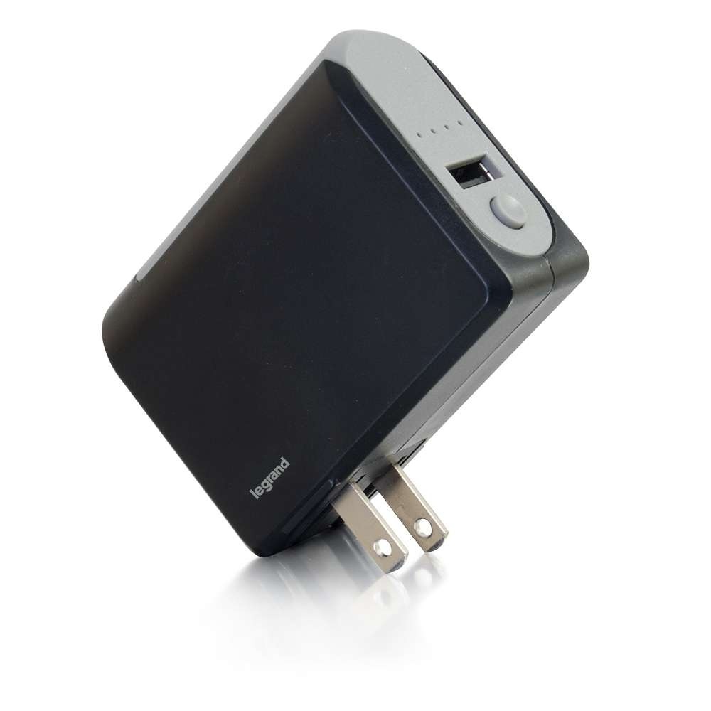 1-Port USB Wall Charger - AC to USB Adapter with Power Bank, 5V 1A Output