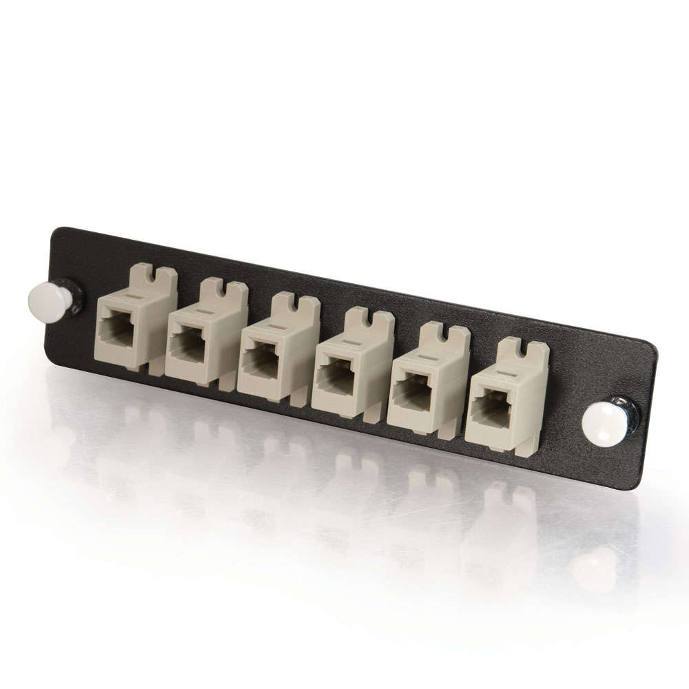 MTRJ, Multimode/Single-Mode (12 Fiber Optics) MTRJ Adapter Panel Multipack