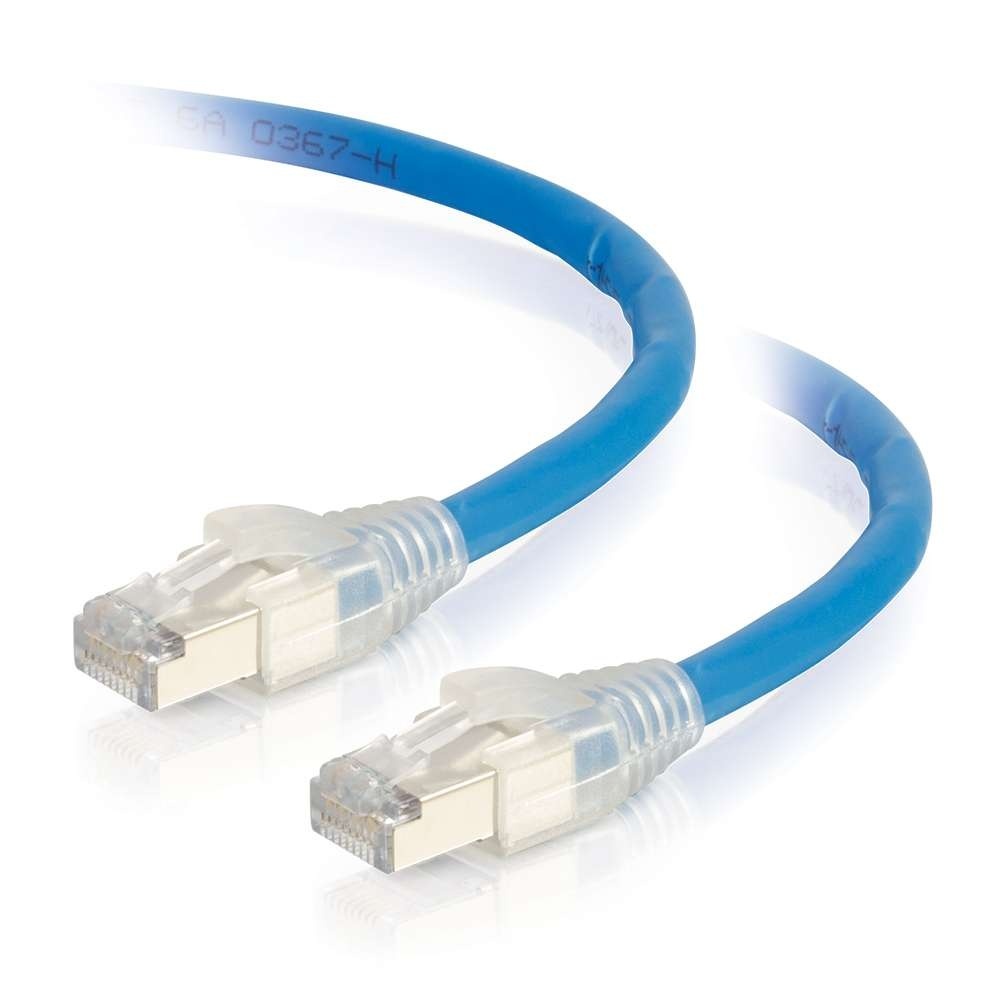HDBaseT Certified Cat6a Cable with Discontinuous Shielding - Plenum CMP-Rated - Blue