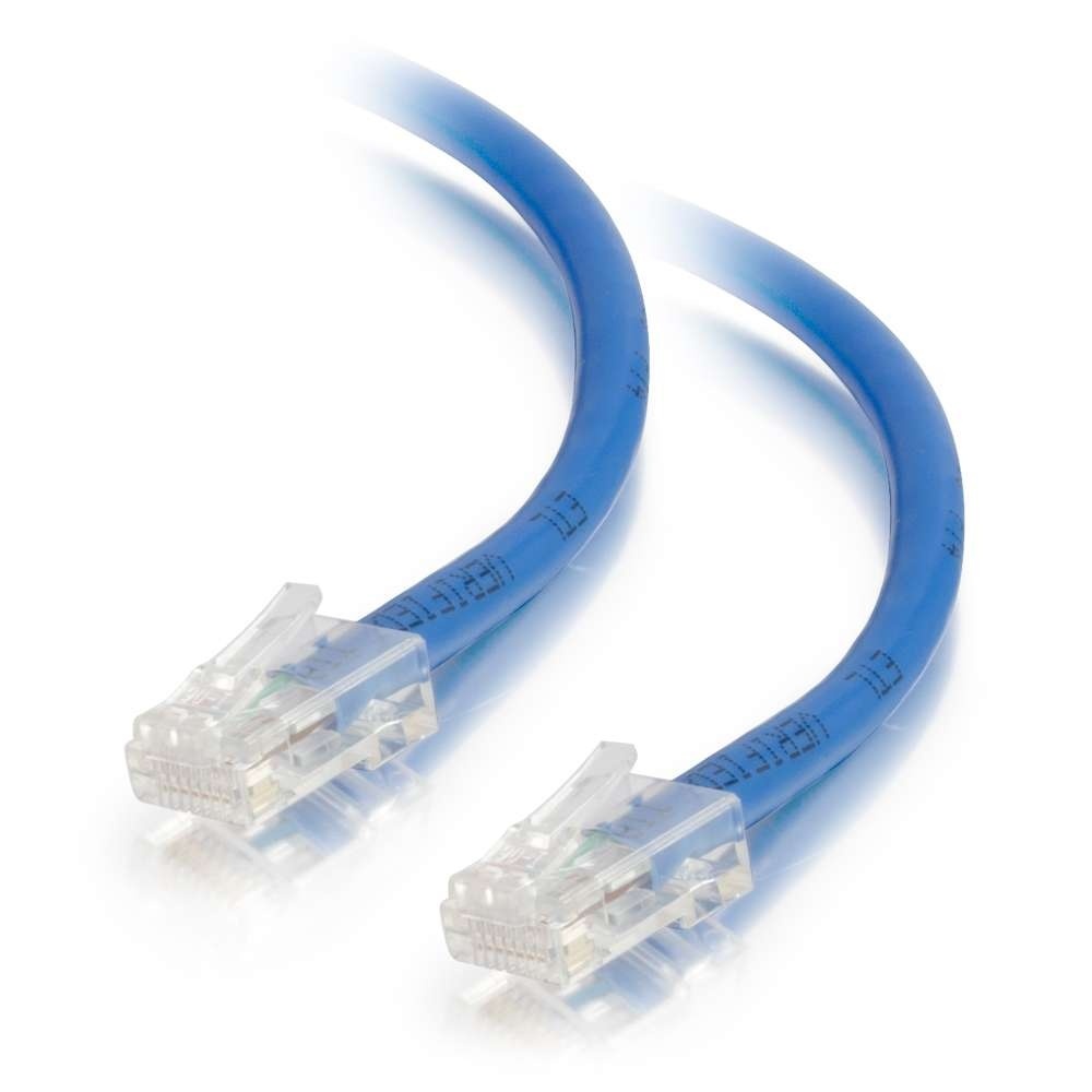 Cat5e Non-Booted Unshielded (UTP) Ethernet Network Patch Cable - Blue