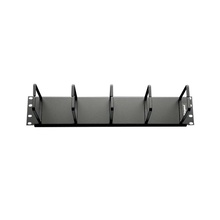 2U Horizontal Cable Management Panel with 5 D-Rings (TAA Compliant)