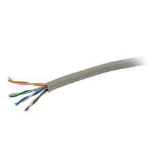 1000ft (304.8m) Cat5e Bulk Unshielded (UTP) Ethernet Network Cable with Solid Conductors - Plenum CMP-Rated - Gray