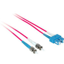 32.8ft (10m) SC-ST 9/125 OS2 Duplex Single-Mode Fiber Optic Cable (TAA Compliant) - Plenum CMP-Rated - Red