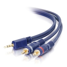50ft (15.2m) Velocity™ One 3.5mm Stereo Male to Two RCA Stereo Male Y-Cable