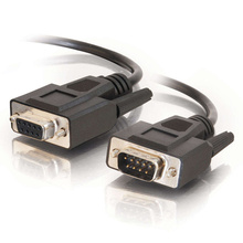 25ft (7.6m) DB9 M/F Serial RS232 Extension Cable - Black