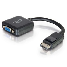 8in DisplayPort™ Male to VGA Female Active Adapter Converter - Black