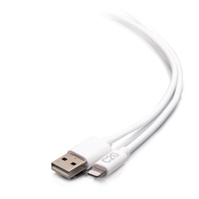 6ft (1.8m) USB-A Male to Lightning Male Sync and Charging Cable - White
