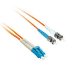 3.3ft (1m) LC-ST 50/125 OM2 Duplex Multimode Fiber Optic Cable (TAA Compliant) - Plenum CMP-Rated - Orange