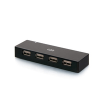 4-Port USB-A Hub with 5V 2A Power Supply
