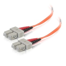 6.6ft (2m) SC-SC 50/125 OM2 Duplex Multimode PVC Fiber Optic Cable (TAA Compliant) - Orange