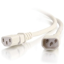 8ft (2.4m) 14AWG Power Cord (IEC320C14 to IEC320C13) - White