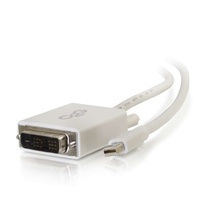 10ft (3m) Mini DisplayPort™ Male to Single Link DVI-D Male Adapter Cable - White