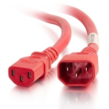6ft (1.8m) 18AWG Power Cord (IEC320C14 to IEC320C13) -Red
