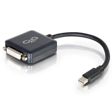 8in Mini DisplayPort™ Male to Single Link DVI-D Female Adapter Converter - Black