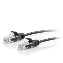 1.5ft (0.46m) Cat6 Snagless Unshielded (UTP) Slim Ethernet Network Patch Cable - Black