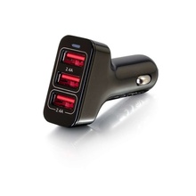 Smart 3-Port USB Car Charger, 4.8A Output