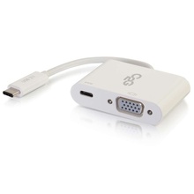USB-C® to VGA Video Multiport Adapter with Power Delivery up to 60W - White