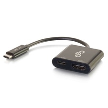 USB-C® To HDMI® Audio/Video Multiport Adapter with Power Delivery up to 60W - 4K 30Hz - Black