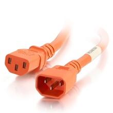 8ft (2.4m) 14AWG Power Cord (IEC320C14 to IEC320C13) - Orange