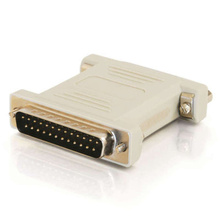 DB25 Male to DB25 Female Serial RS232 Null Modem Adapter