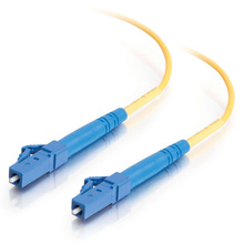 3.3ft (1m) LC-LC 9/125 OS2 Simplex Single-Mode PVC Fiber Optic Cable (TAA Compliant) - Yellow