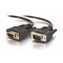 15ft (4.6m) DB9 M/F Serial RS232 Extension Cable - Black