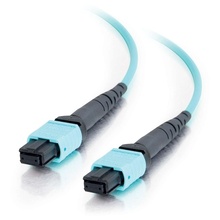 32.8ft (10m) MTP® Compatible MPO to MPO Fiber Array Cable Type A OM4 Plenum Rated (TAA Compliant) (OFNP)