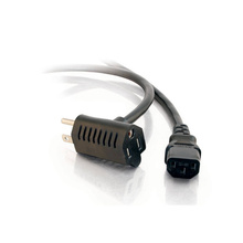 1.5ft (0.46m) 16 AWG Universal Power Cord With Extra Outlet