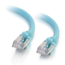 10ft (3m) Cat6a Snagless Shielded (STP) Ethernet Network Patch Cable - Aqua