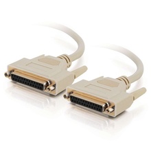 15ft (4.6m) DB25 F/F Serial RS232 Extension Cable