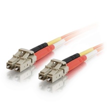 19.7ft (6m) LC-LC 50/125 OM2 Duplex Multimode PVC Fiber Optic Cable (TAA Compliant) - Orange