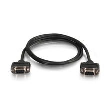 3ft (0.9m) Serial RS232 DB9 Cable with Low Profile Connectors F/F - In-Wall CMG-Rated