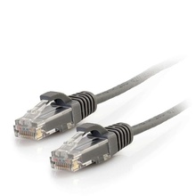5ft (1.5m) Cat6 Snagless Unshielded (UTP) Slim Ethernet Network Patch Cable - Gray