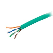 1000ft (304.8m) Cat5e Bulk Unshielded (UTP) Ethernet Network Cable with Stranded Conductors - In-Wall CM-Rated (TAA Compliant) - Green