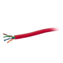 1000ft (304.8m) Cat5e Bulk Unshielded (UTP) Ethernet Network Cable with Stranded Conductors - In-Wall CM-Rated (TAA Compliant) - Red