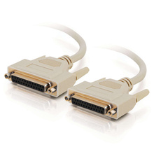 6ft (1.8m) DB25 F/F Serial RS232 Extension Cable