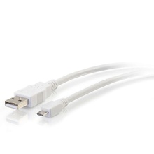 1ft (0.3m) USB 2.0 A to Micro-B Cable M/M - White (0.3m)