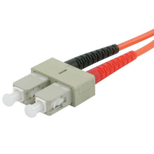9.8ft (3m) SC-ST 62.5/125 OM1 Duplex Multimode PVC Fiber Optic Cable (TAA Compliant) - Orange