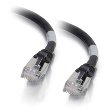 10ft (3m) Cat6a Snagless Shielded (STP) Ethernet Network Patch Cable - Black