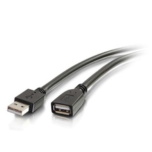 16ft (4.9m) USB A Male to Female Active Extension Cable - Plenum, CMP-Rated