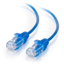 3ft (0.9m) Cat5e Snagless Unshielded (UTP) Slim Ethernet Network Patch Cable - Blue