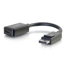 8in DisplayPort™ Male to HDMI Female Adapter Converter (TAA Compliant) - Black