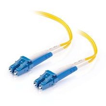 23ft (7m) LC-LC 9/125 OS2 Duplex Single-Mode PVC Fiber Optic Cable (TAA Compliant) - Yellow